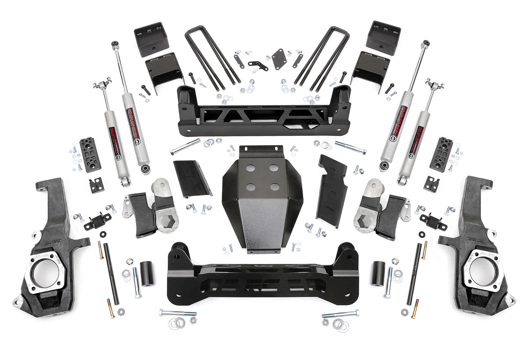 Rough Country 5 Inch Lift Kit Chevy/GMC 2500HD/3500HD (11-19)