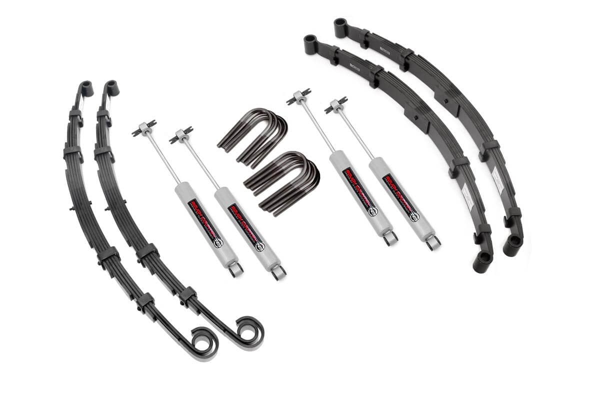 Rough Country 2.5 Inch Lift Kit Jeep CJ5/CJ7 5 4WD (1976-1983)