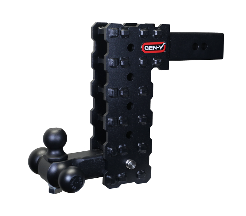 Gen-Y Phantom-X 2.5in Solid Shank 10in Drop 1.6K TW 16K Hitch w/GH-052 (No Flat Towing) - GH-2435X