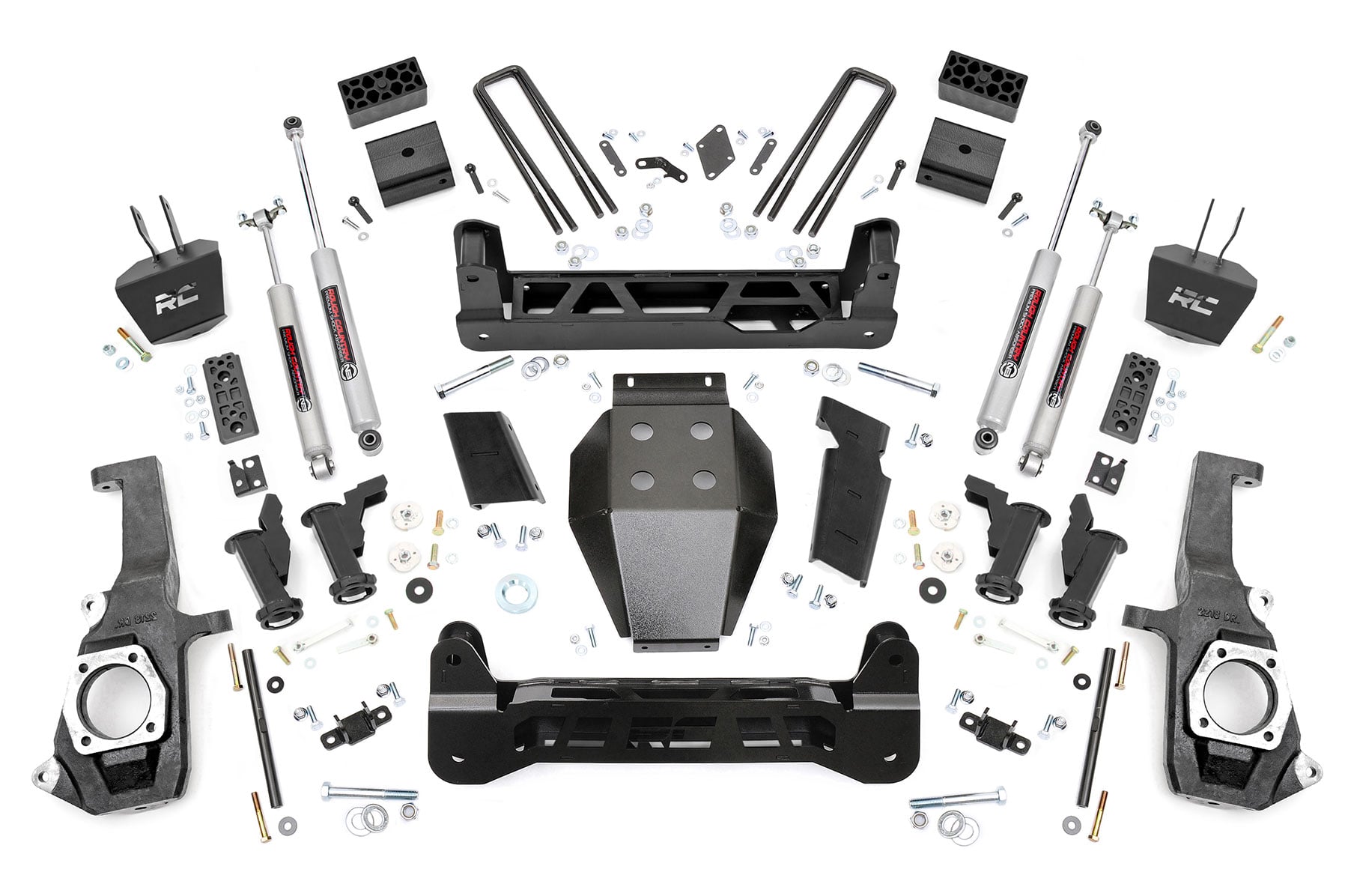 Rough Country 5 Inch Lift Kit Chevy/GMC 2500HD/3500HD (11-19)