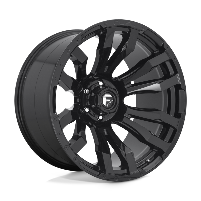 FUEL BLITZ WHEELS 20X10 8X165.1 125.1 GLOSS BLACK -18