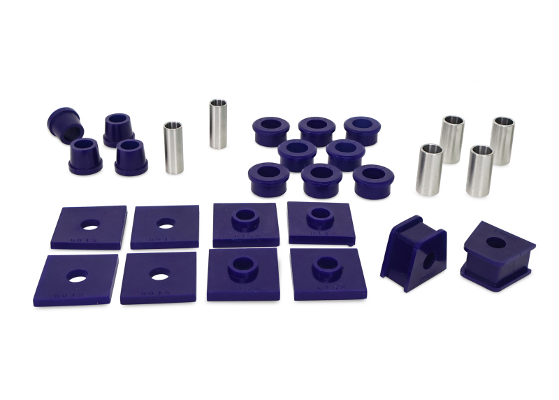 SuperPro 62-74 MG MGB Base Front Axle Bushing Kit MGB/GT/V8 Chrome Bumper Stainless Steel Hardware - KIT5119FSSK