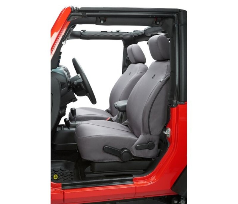 Bestop 07-12 Jeep Wrangler JK Front Seat Covers (Charcoal) - 29280-09