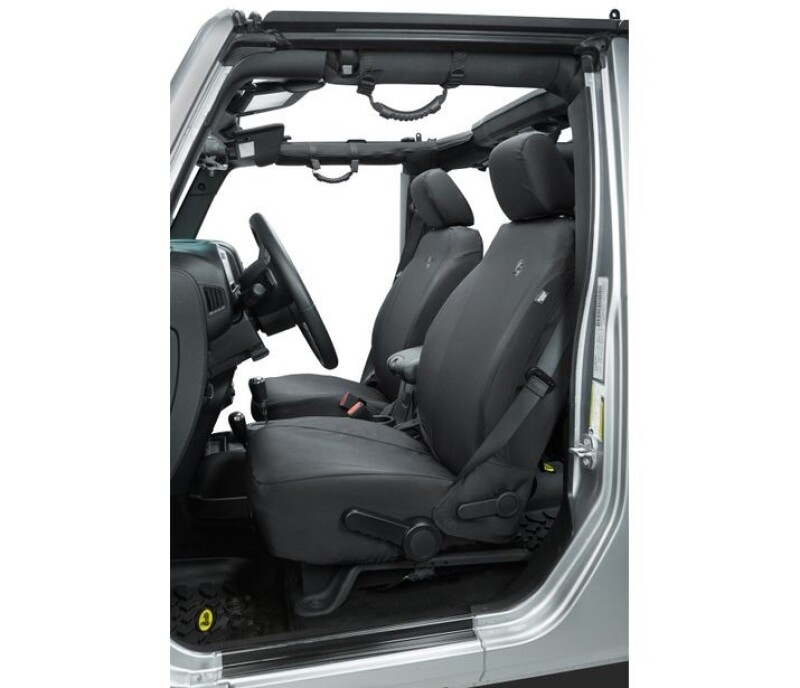 Bestop 13-18 Jeep Wrangler JK Front Seat Covers (Black Diamond) - 29283-35