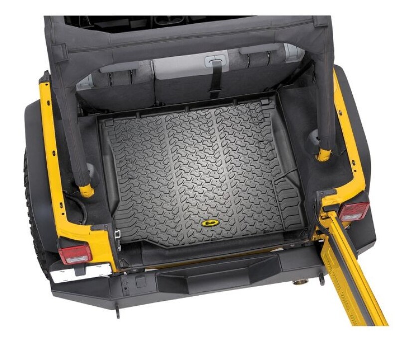 Bestop 11-18 Jeep Wrangler JK Rear Cargo Liner (Black) - 51507-01