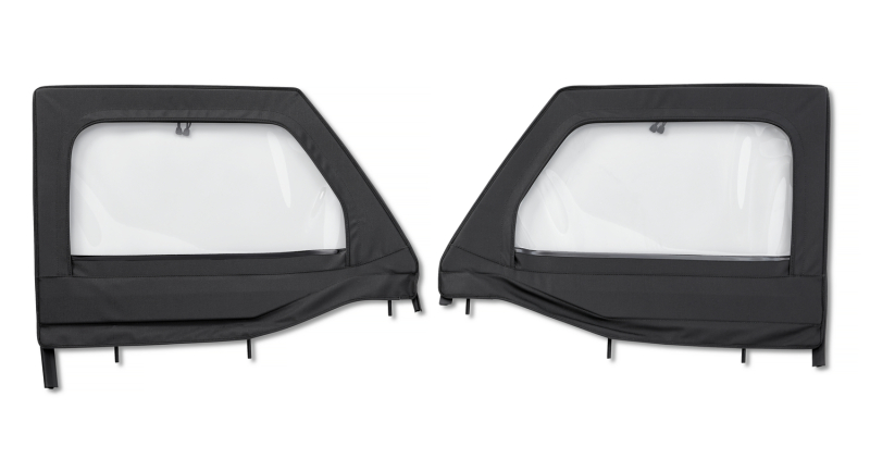 Bestop 20-26 Jeep Gladiator / 18-26 Wrangler JL Element Upper Doors (Front Black Diamond) - 51742-35