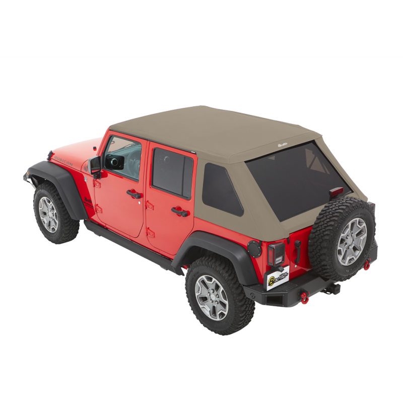 Bestop 07-18 Jeep Wrangler JK 4-Door Trektop Glide (Pebble Beige) - 54923-74