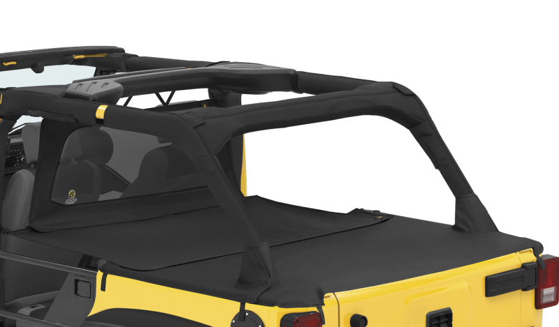 Bestop 07-18 Jeep Wrangler JK 4-Door Duster Deck Extension (Black Diamond) - 90034-35
