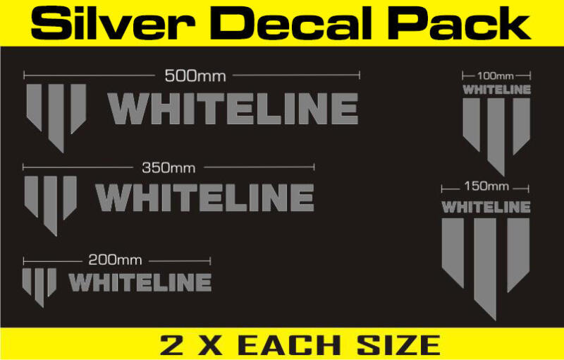 Whiteline Decal Kits 10 Pk Silver - KWM003