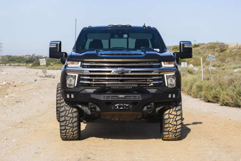 DV8 Offroad 20-23 Chevrolet Silverado 2500/3500 Spec Series Front Bumper w/ Winch - FBCS2-03