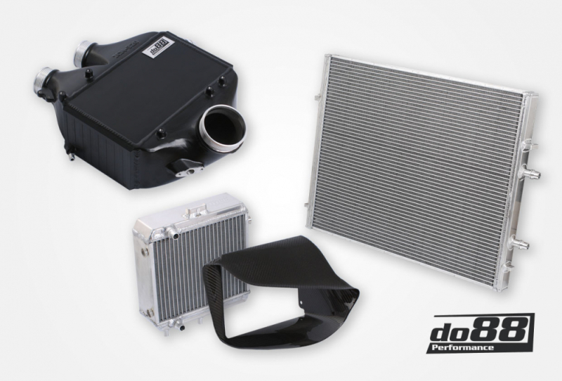 do88 15-20 BMW M3/M4 (F8X) BigPack Intercooler Kit w/Intercooler + Radiators - BIG-250-WC