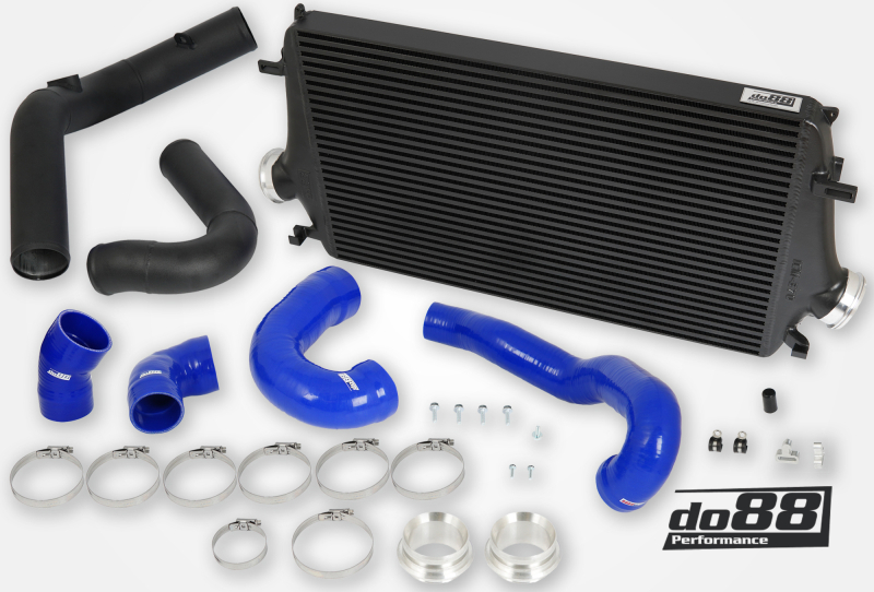 do88 10-11 SAAB NG 9-5 2.8T/Turbo6 BigPack Intercooler Kit w/Blue Hoses - BIG-330-B