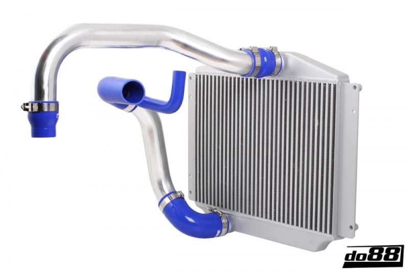 do88 94-98 Volvo 850 Turbo (76mm Throttle) BigPack Intercooler Kit w/Black Hoses - BIG-850-S-76