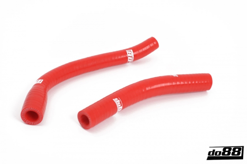 do88 SAAB 900 Turbo 86-93 Throttle Body Preheating Hoses Red - DO88-KIT149R