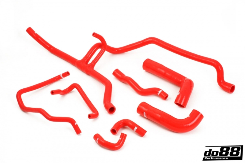 do88 90-96 BMW 320/325 2.0L/2.5L (E36) Coolant Hoses - Red - DO88-KIT175R