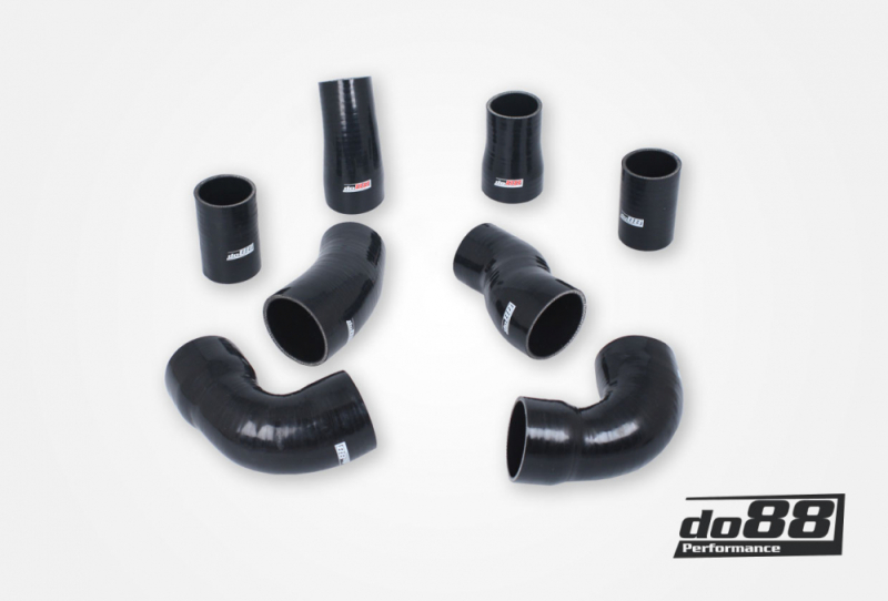 do88 02-04 Audi RS6 4.2L BiTurbo (C5) Pressure Hoses - Black - DO88-KIT190S