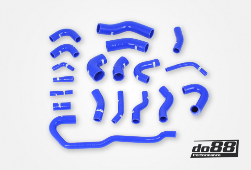 do88 02-04 Audi RS6 4.2L BiTurbo (C5) Coolant Hoses - Blue - DO88-KIT191B