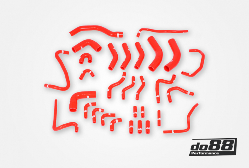 do88 02-04 Audi RS6 4.2L BiTurbo (C5) Vacuum Hoses - Red - DO88-KIT193R