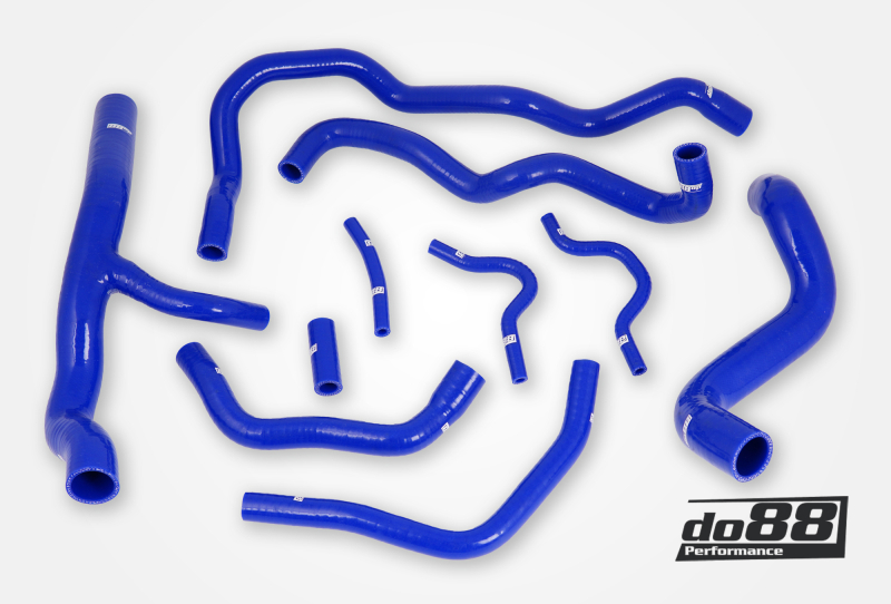 do88 SAAB 9-5 2.8T Turbo6 10-11 Coolant Hoses Blue - DO88-KIT216B