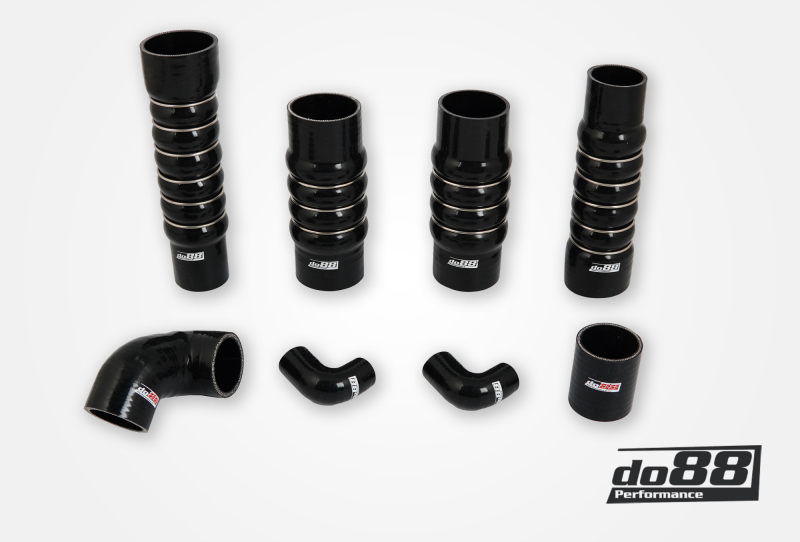 do88 00-02 Audi RS4 Quattro 2.7L BiTurbo (B5) Pressure Hoses - Black - DO88-KIT224S