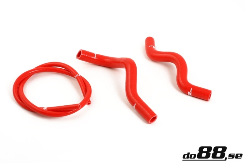 do88 Volvo 240 Coolant Hoses Complement Red - DO88-KIT64R