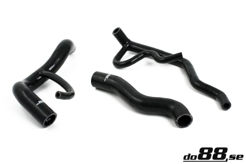 do88 Volvo 700/940 Turbo Coolant Hoses Black - DO88-KIT9S
