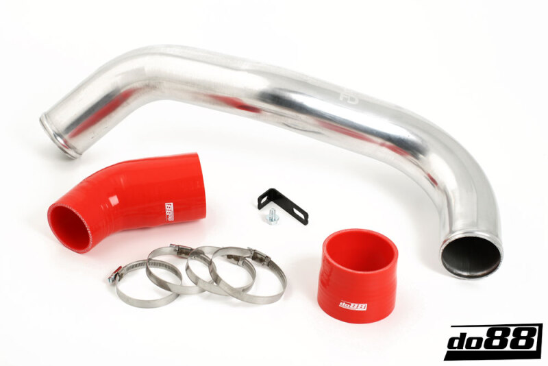 do88 Volvo C30/C70/S40/V50 Turbo 04-13 Inlet Pipe Red Hoses - IR-V50-R