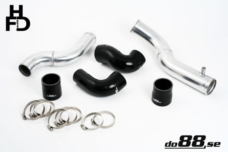 do88 Volvo 7/940 Turbo Top Connection Pipe Kit Black Hoses standard Throttle Body - TR-740-S-63
