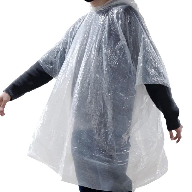 Rays Foldable Poncho Transparent White / Blue Case - WRAYSPONBL