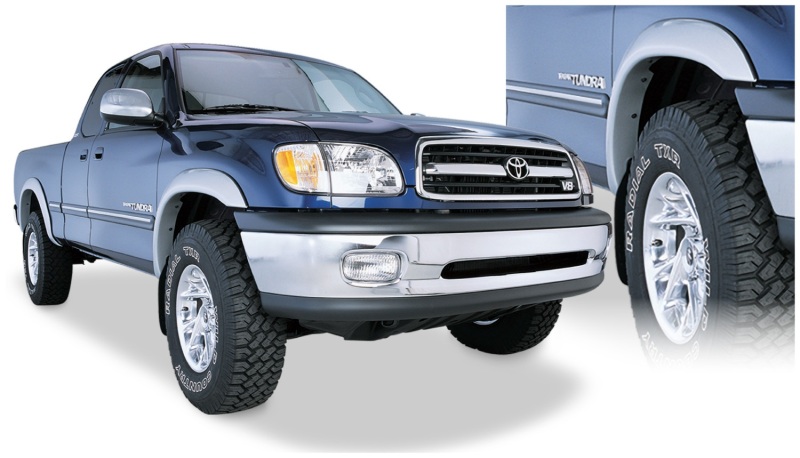 Bushwacker 00-02 Toyota Tundra Fleetside Extend-A-Fender Style Flares 4pc 76.5/98.2in Bed - Black - 30902-02