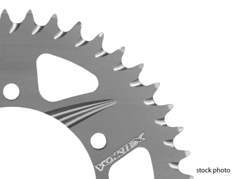 Vortex Racing Aluminum Rear Sprocket 428 43 Tooth- Silver - 414E-43