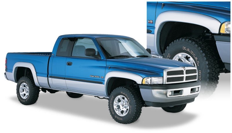 Bushwacker 94-01 Dodge Ram 1500 Fleetside OE Style Flares 4pc 78.0/96.0in Bed - Black - 50903-02