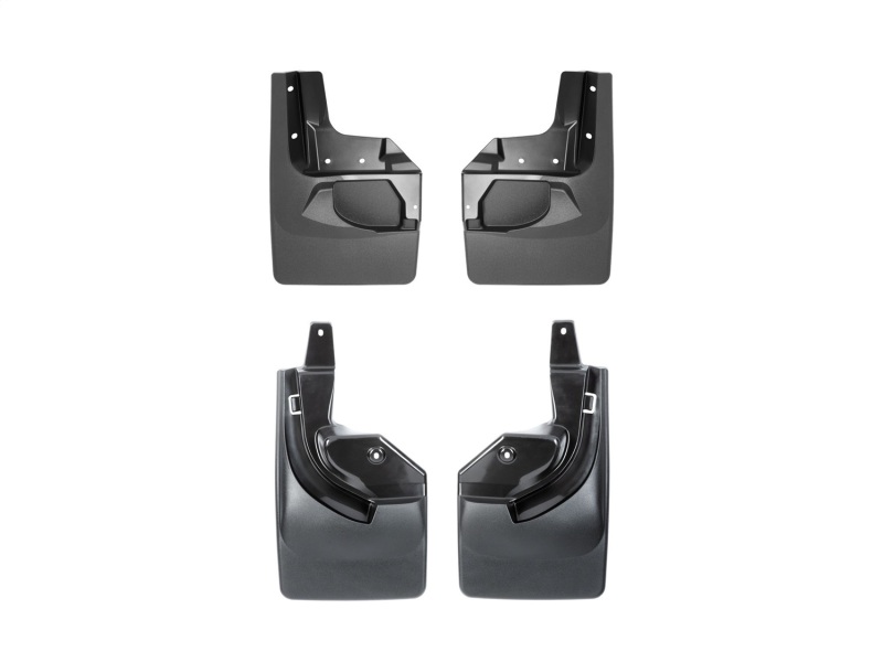 WeatherTech 24-26 Jeep Wrangler 2-Door Front & Rear Mudflaps - Black - 110100-120097