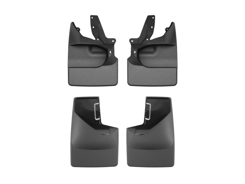 WeatherTech 21-25 Ford Bronco Bumper Style 2 Front & Rear Mudflaps - Black - 110189-120145