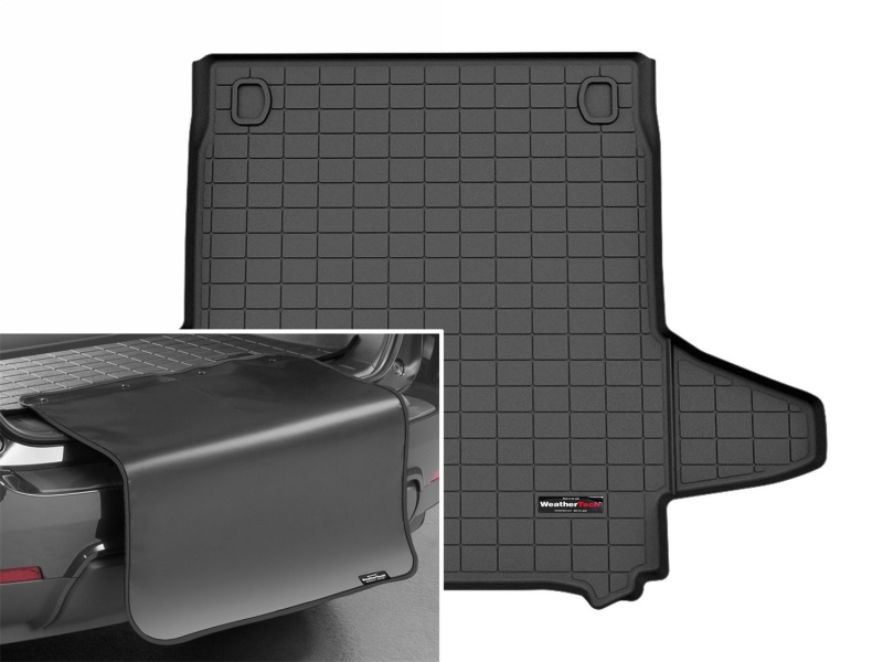 WeatherTech 24-26 Porsche Panamera Trunk Cargo Liner w/Bumper Protector - Black - 401781SK