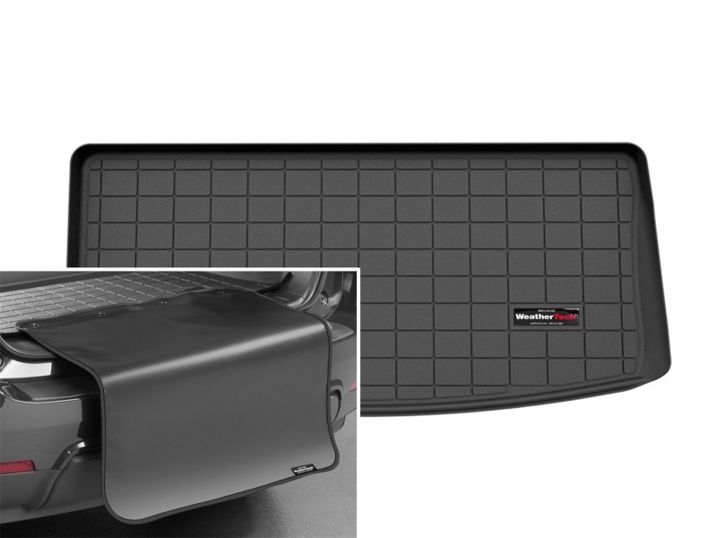 WeatherTech 2026 Cadillac Vistiq Behind 3rd Row Cargo Liner w/Bumper Protector - Black - 401877SK