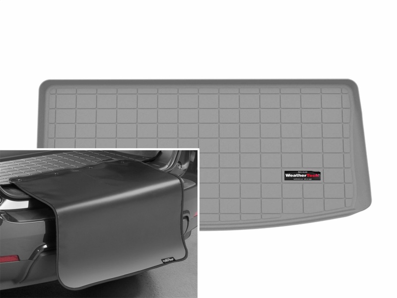 WeatherTech 2026 Cadillac Vistiq Behind 3rd Row Cargo Liner w/Bumper Protector - Grey - 421877SK