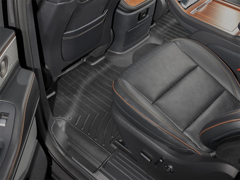 WeatherTech 25-26 Lincoln Navigator 2nd Row Rear FloorLiner 2pc - Black - 4419485