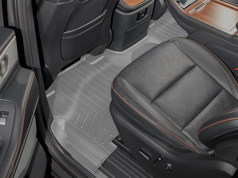 WeatherTech 25-26 Lincoln Navigator 2nd Row Rear FloorLiner 2pc - Grey - 4619485