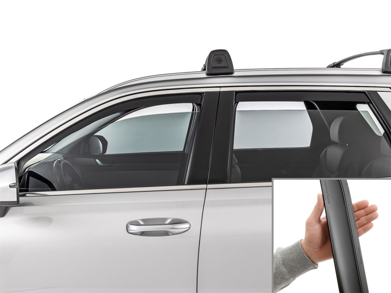 WeatherTech 20-25 Hyundai Palisafe Front Rear Front & Rear Side Window Deflectors - Matte Blk - 82972IMB