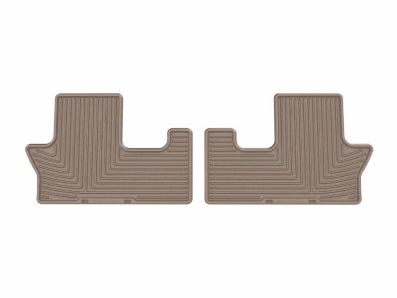 WeatherTech 24-26 Hyundai Santa Fe 2nd Row Rear All-Weather Floor Mats - Tan - W763TN