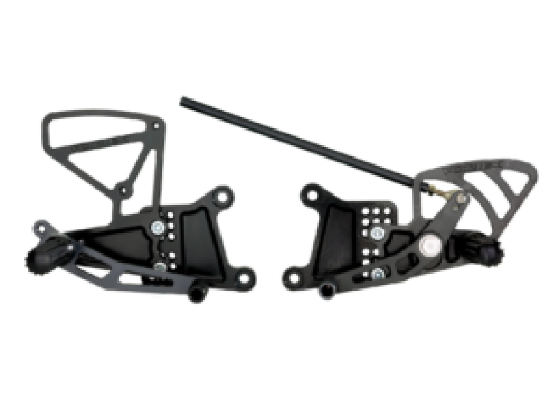 Vortex Racing 03-05 Yamaha YZF-R6, 06-09 YZF-R6 S Rear Set- Black - RS602K