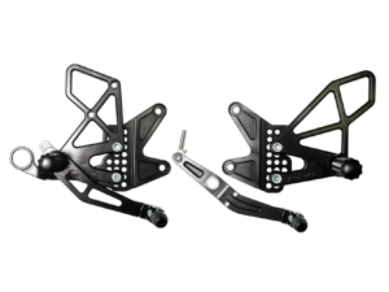 Vortex Racing 06-16 Yamaha YZF-R6 Rear Set- Black - RS616K