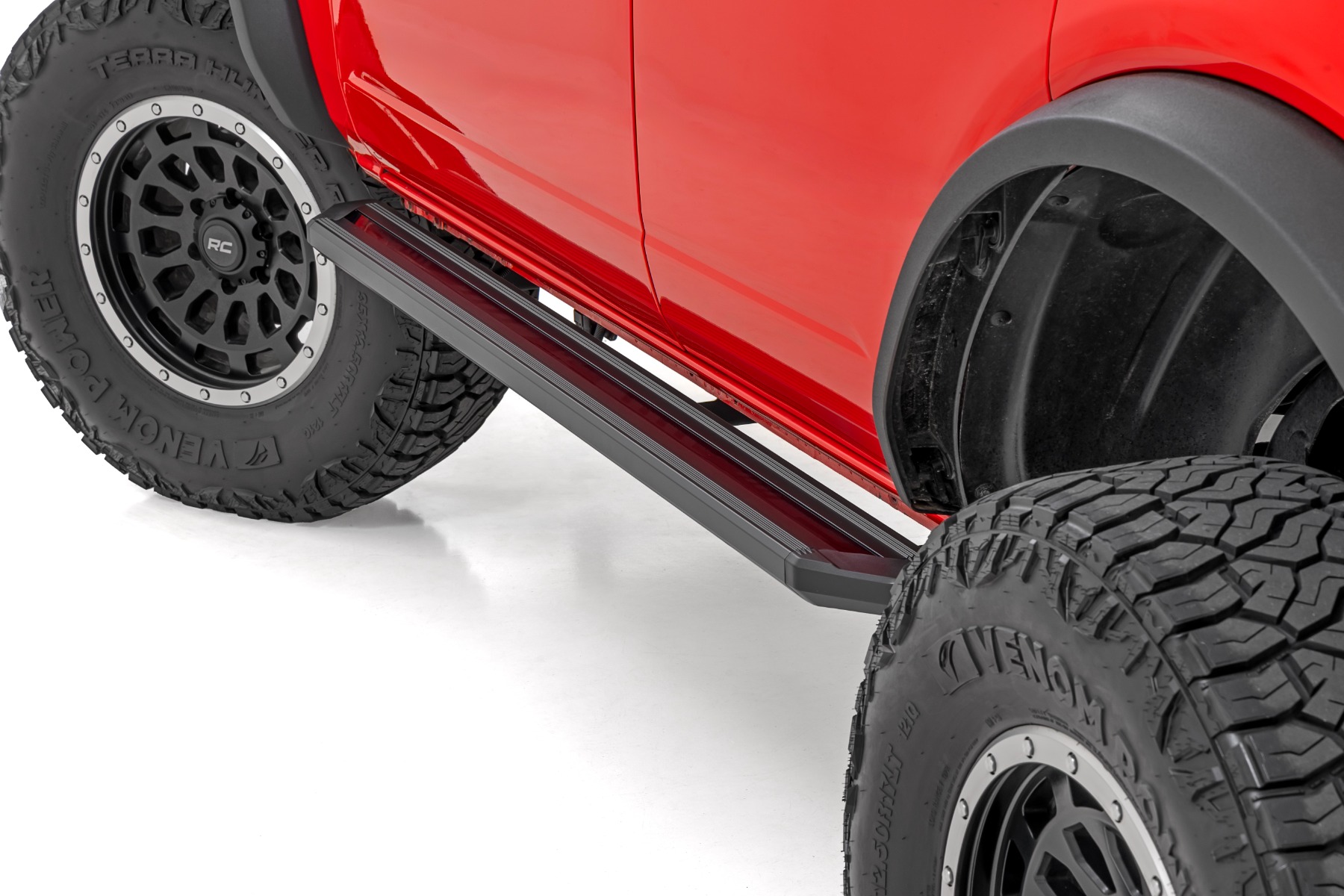 Rough Country Multi-Color LED Running Boards 4-Door | Ford Bronco 4WD (2021-2026)