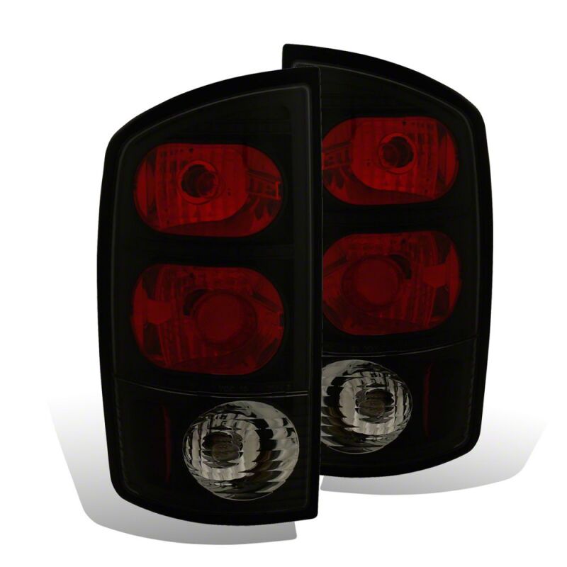 Raxiom 02-05 Dodge RAM 1500 Axial Series Tail Lights- Black Housing- Dark Smoked Lens - R110167