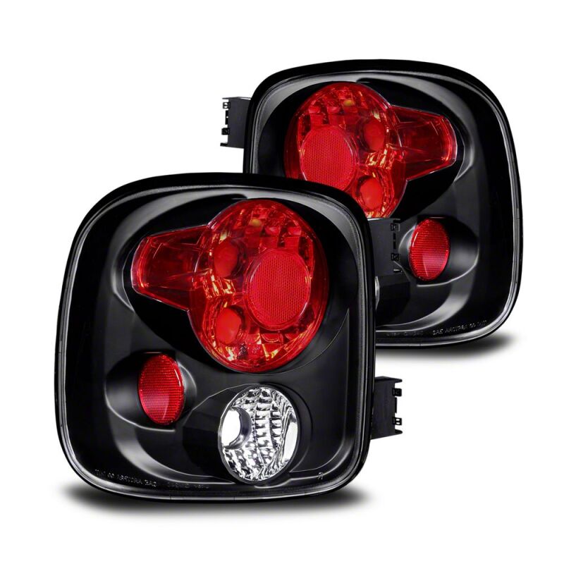 Raxiom 99-02 Chevrolet Silverado 1500 Stepside Axial Series Tail Lights- Black Housing- Clear Lens - S112709