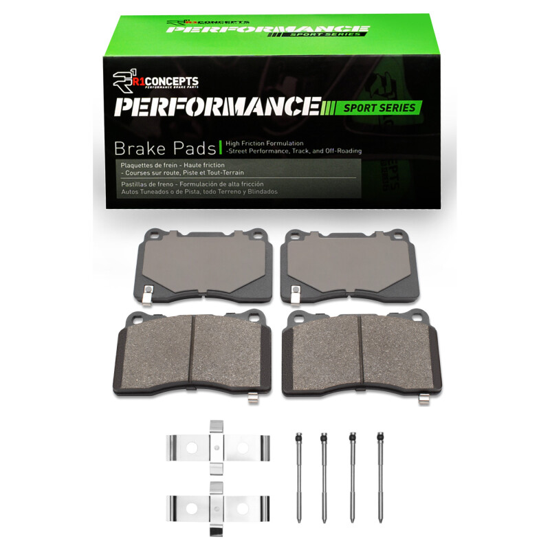 R1 2005-2006 Ford GT Front R1 Performance Sport Pads & Hardware Kit - 2115-1001-02