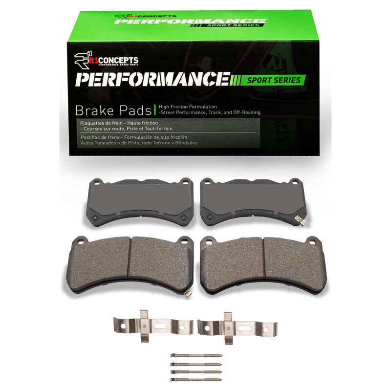 R1 2008-2025 Lexus IS F Front R1 Performance Sport Pads & Hardware Kit - 2115-1365-01
