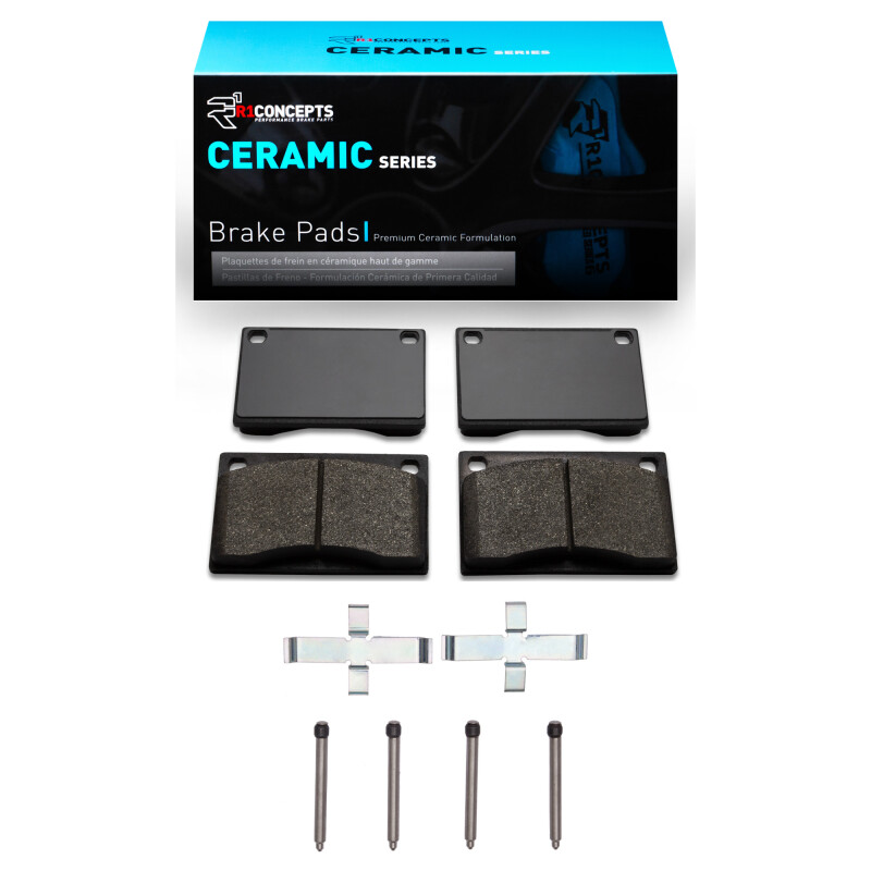 R1 75-84 Volvo 244 Front Ceramic Pads & Hardware Kit - 2310-0043-02