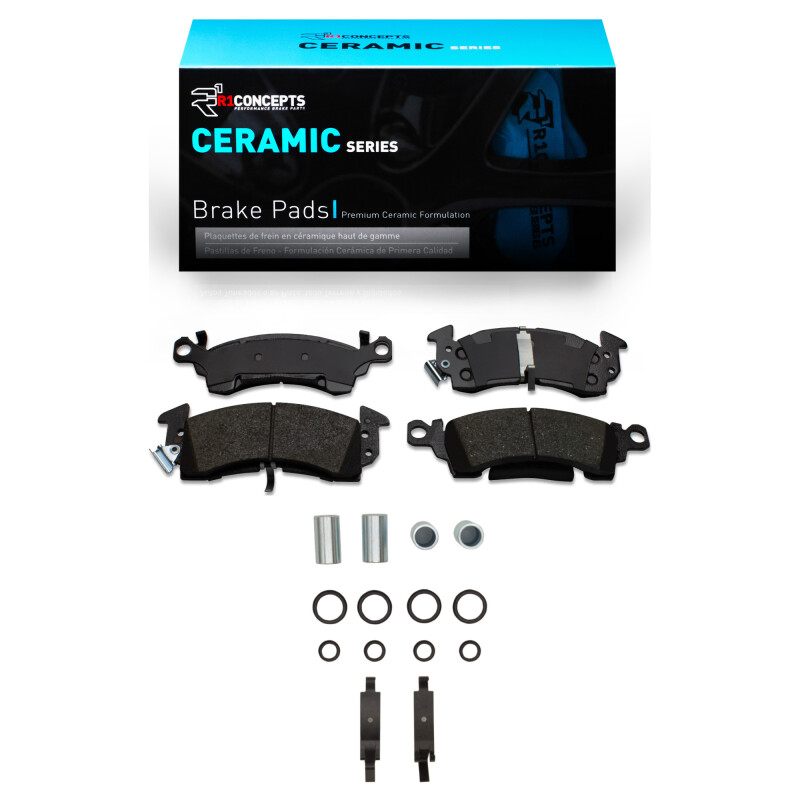 R1 67-73 Buick Riviera Front Ceramic Pads & Hardware Kit - 2310-0052-02